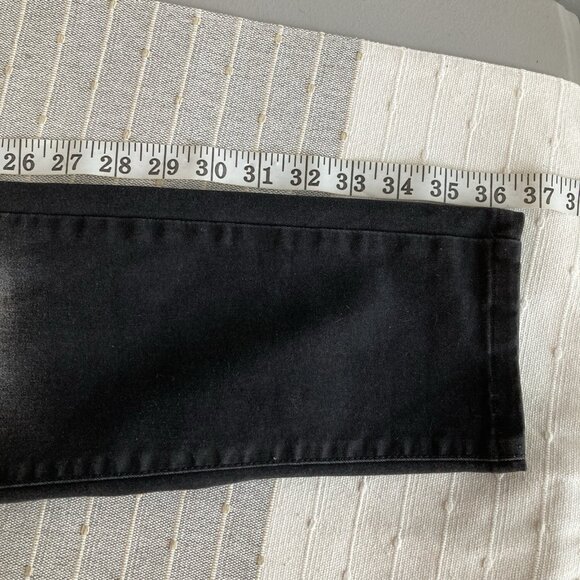 A.N.A  Womens Black Jeans Mid Rise Skinny Fit Jegging Distressed Size 12 - Picture 8 of 14